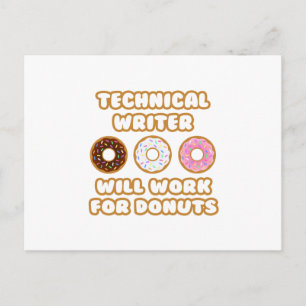 Teknisk skrivare ... Kommer att fungera för donuts Vykort