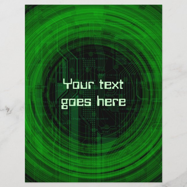 teknisk stil flyer (Framsidan)