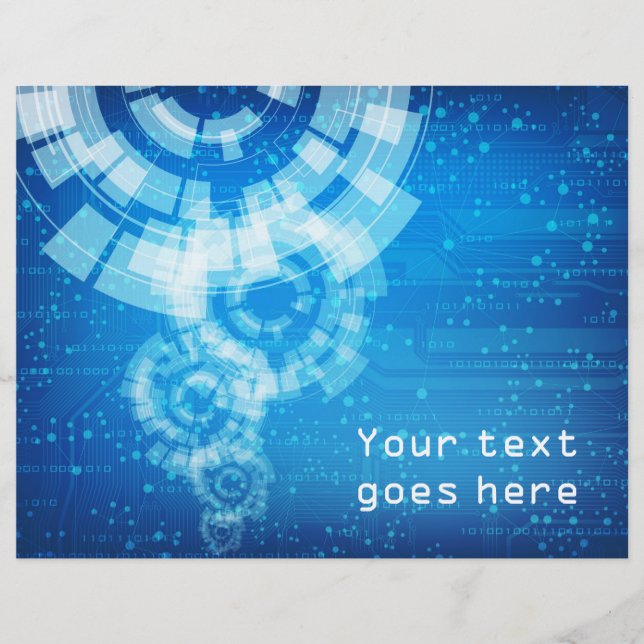 Teknisk stil-flygare reklamblad (Framsidan)