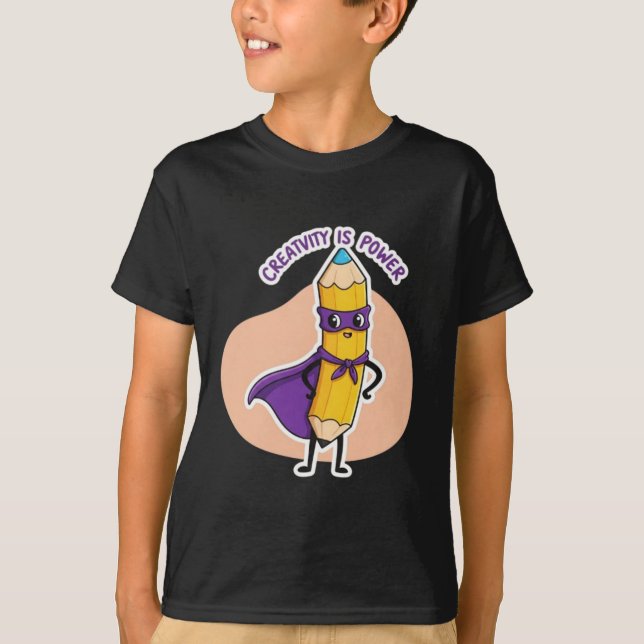 Teknisk stil, Roligt och kreativ pennstil T Shirt (Framsida)