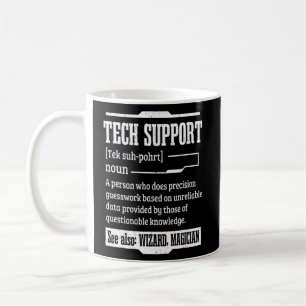 Teknisk support - definitionsdator för teknisk sup kaffemugg