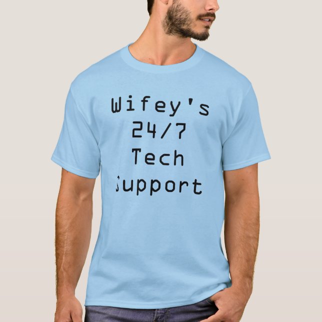 Teknisk support dygnet runt, alla dagar tröja (Framsida)