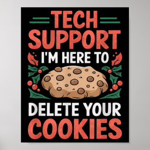 Teknisk support jul helpdesk datorknäckare kaka poster