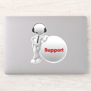 Teknisk support klistermärken