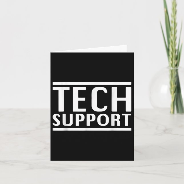 Teknisk support kort (Framsida)