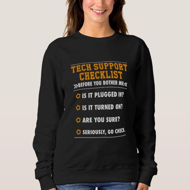 Teknisk support Sammanfattning innan du besvärar m T Shirt (Framsida)