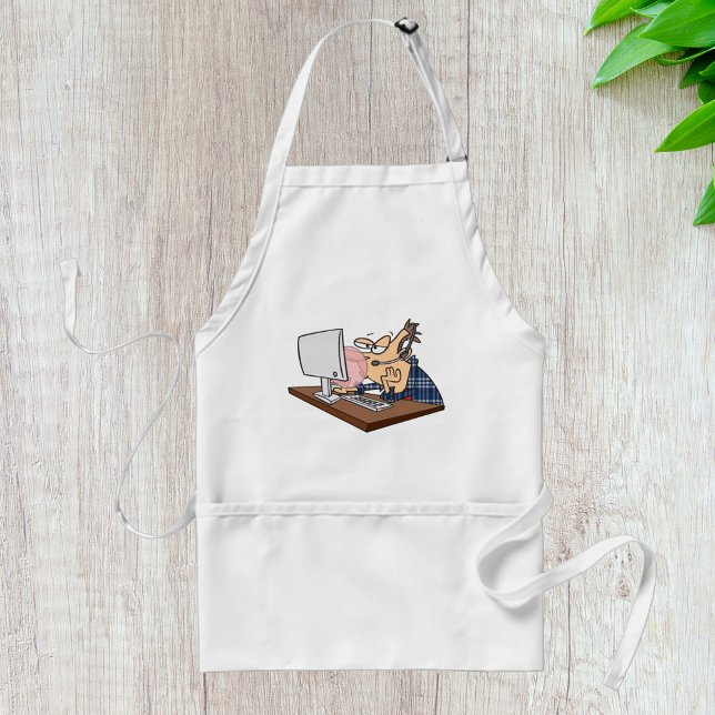 Teknisk support som blockerar en bubbla förkläde (Skapare uppladdad)