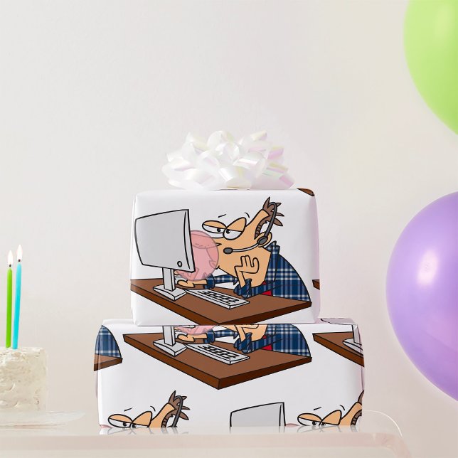 Teknisk support som blockerar en bubbla presentpapper (Skapare uppladdad)