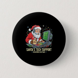 Teknisk support startar om s dator Santa Santa Hum Knapp