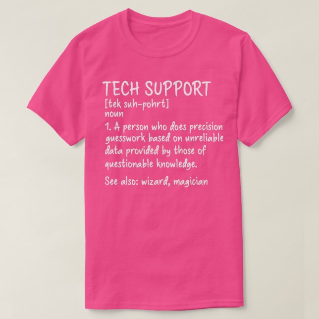 Teknisk support t shirt (Design framsida)