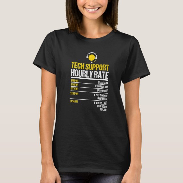 Teknisk support - timtaxera teknisk datorns global t shirt (Framsida)