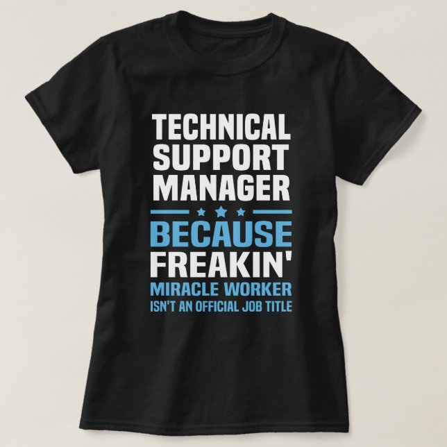 Teknisk supportchef t shirt (Design framsida)