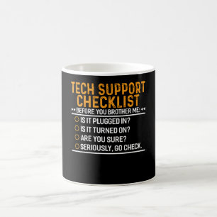 Teknisk supportdator Geek Funny Techie Gift Idea Kaffemugg