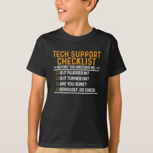 Teknisk supportdator Geek Funny Techie Gift Idea T Shirt