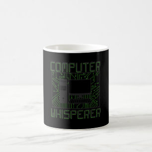 Teknisk supportdatorvisare kaffemugg