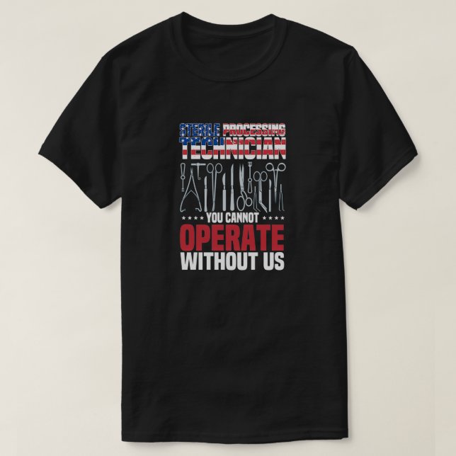 Teknisk teknik för steril bearbetning t shirt (Design framsida)