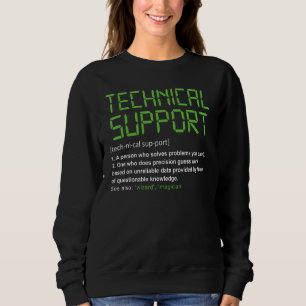 Teknisk Teknisk Support Definition Alla Saker Geek T Shirt