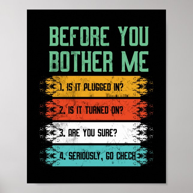 Teknisk teknisk support för informationsteknik poster (Framsidan)