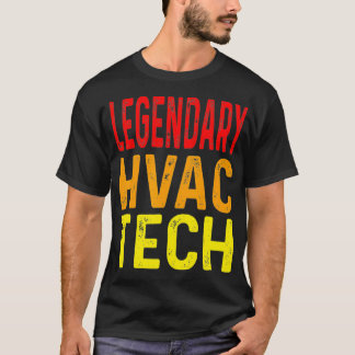 Teknisk uppvärmningsteknik för Lättgående HVAC-tek T Shirt