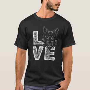 Teknisk Varg i Kärlek, tema för Djur älskare T Shirt