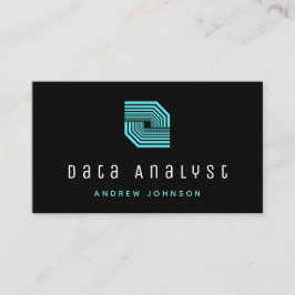 Teknisk wave för Data Analyst-teknik Visitkort
