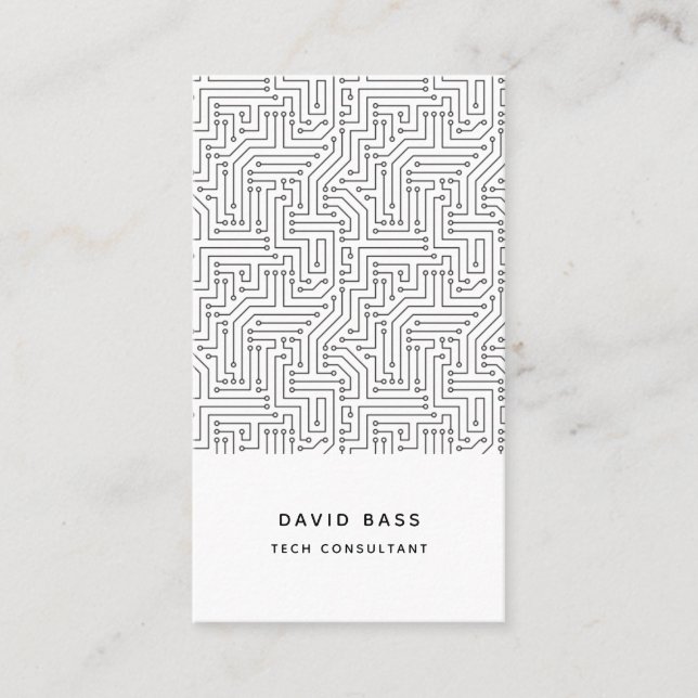 Tekniska datorkretselektronik mönster visitkort (Framsida)