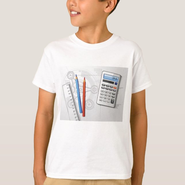 Tekniska ritkontorsmaterial t shirt (Framsida)