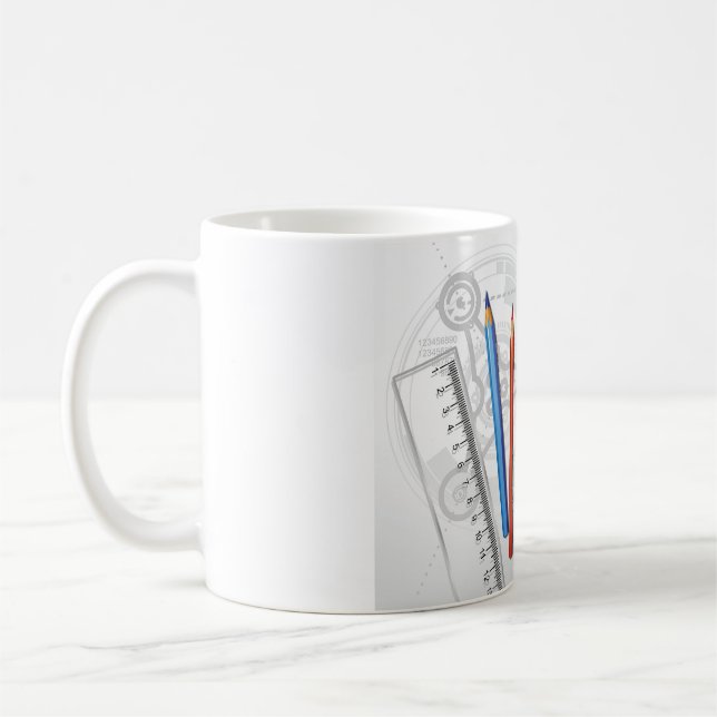 Tekniska ritskontorsmateriel kaffemugg (Vänster)