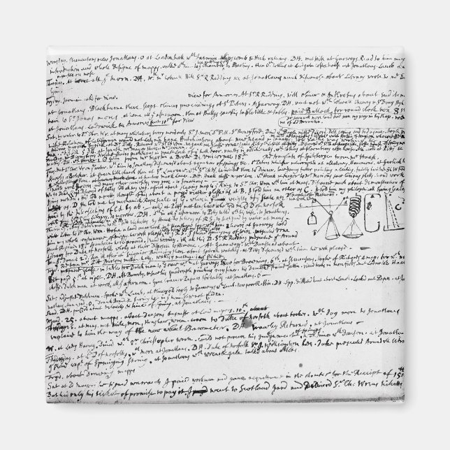 Tekniska teckningen magnet (Framsidan)