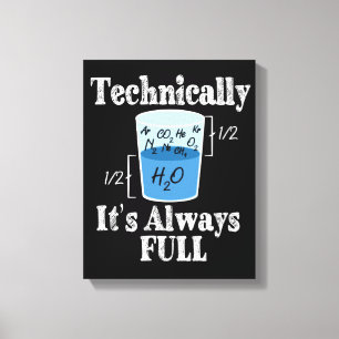 Tekniskt sett är det Alway Fullt Funny Science Canvastryck