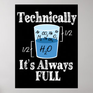 Tekniskt sett är det Alway Fullt Funny Science Poster