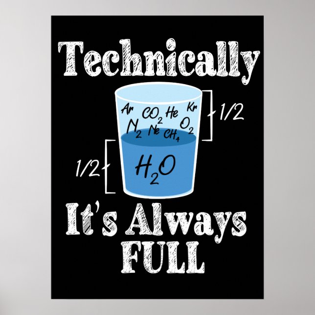 Tekniskt sett är det Alway Fullt Funny Science Poster (Framsidan)