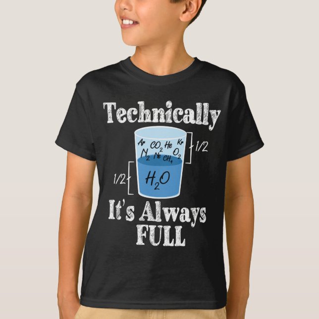 Tekniskt sett är det Alway Fullt Funny Science T Shirt (Framsida)