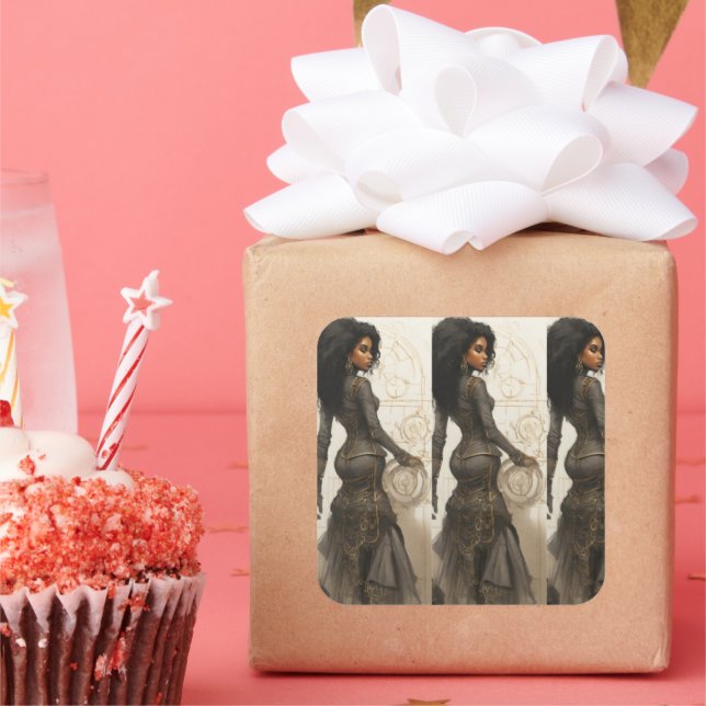 Tekniskt tungt fyrkantigt klistermärke (Fest)