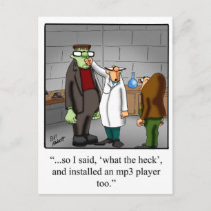 Tekniskt vykort för Humor