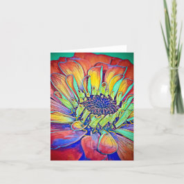Tekniskt Zinnia-kort Tack Kort