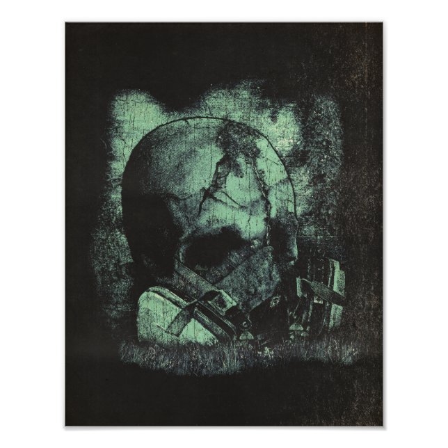 Tekno- Dystopian Streetwear Fototryck (Framsidan)