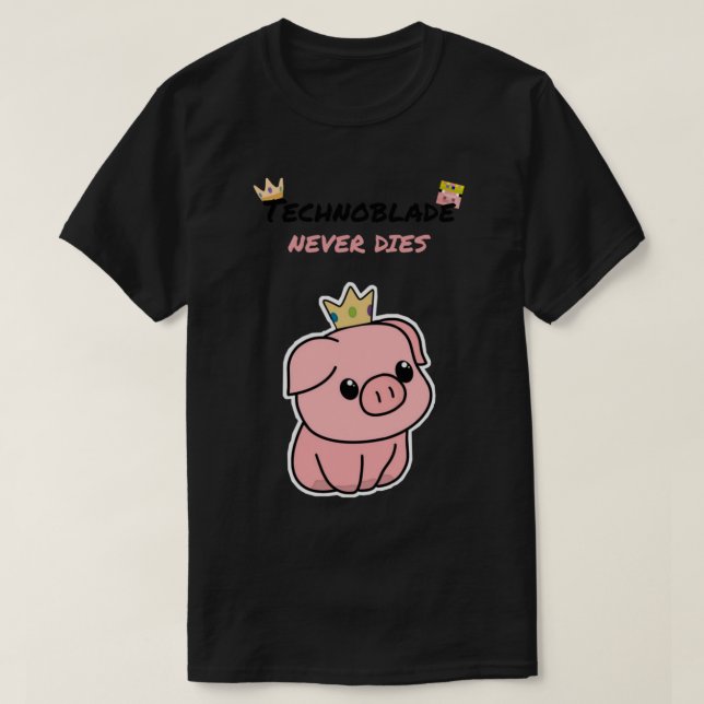 Teknobladen dör aldrig och skjortor t shirt (Design framsida)