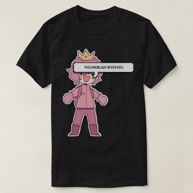 Teknobladen dör aldrig t shirt (Design framsida)