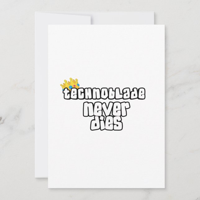 Teknobladet dör aldrig inbjudningar (Framsida)