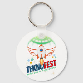TEKNOFEST Raketdesign - Flyg och teknologi Nyckelring