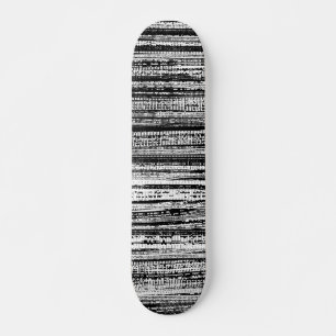 Teknologi Decay - Black and White on Wood Mini Skateboard Bräda 18,7 Cm