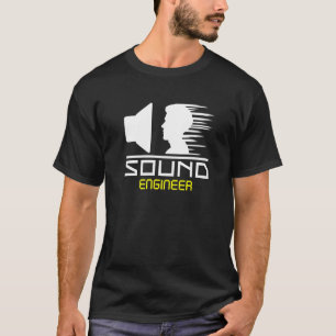 Teknologi för musikkonserter i ljud Ingenjör Audio T Shirt
