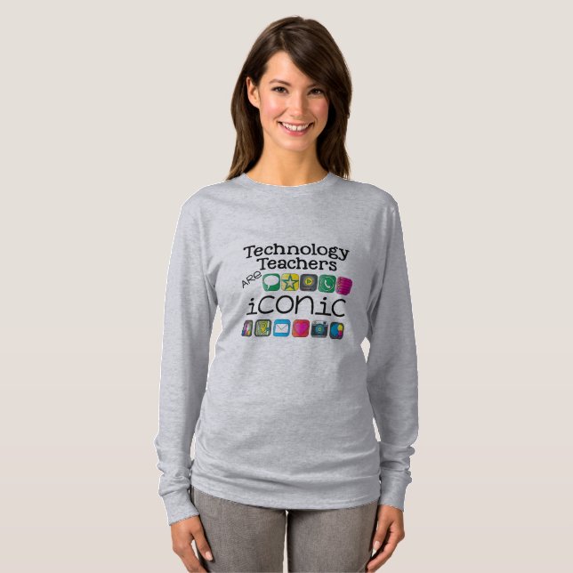 Teknologilärare är den Iconic skjortan Tee Shirt (Hel framsida)