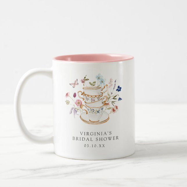 Tekopp Bröllopsdusch Kaffe Mugg (Vänster)