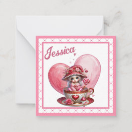 Tekopp Cuties Anteckningskort