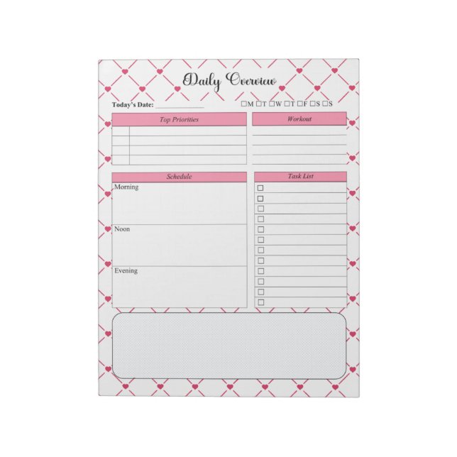 Tekopp Cuties _ Daily Overview Anteckningsblock (Roterad)