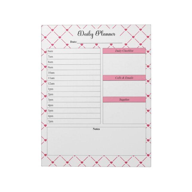 Tekopp Cuties _ Daily Planner Anteckningsblock (Roterad)