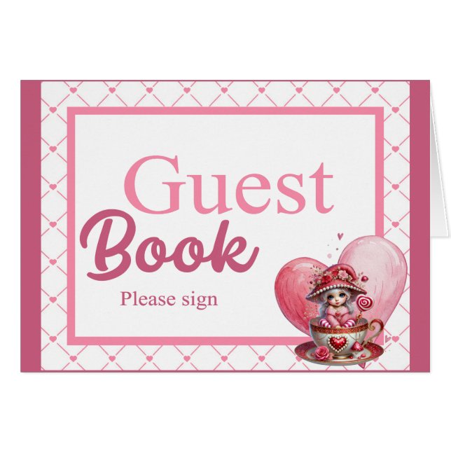 Tekopp Cuties_ Guestbook-kort OBS Kort (Framsidan Horizontal)