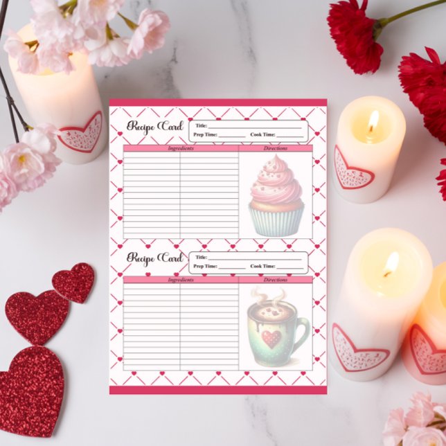 Tekopp Cuties_ mottagningskort Anteckningsblock (Skapare uppladdad)